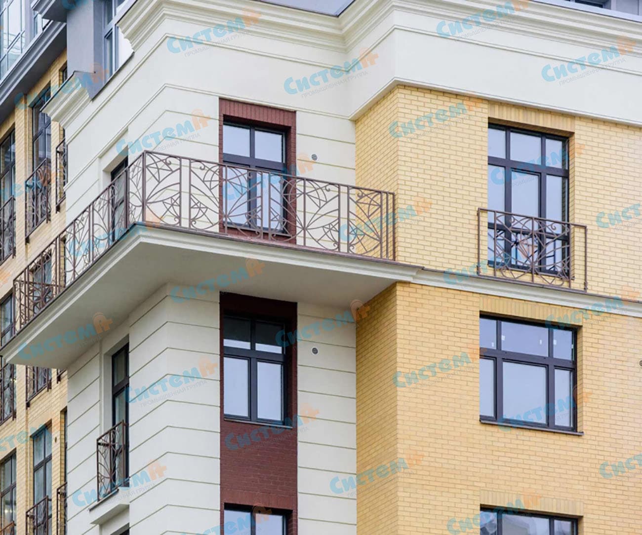 Фасадные элементы для клубного ЖК